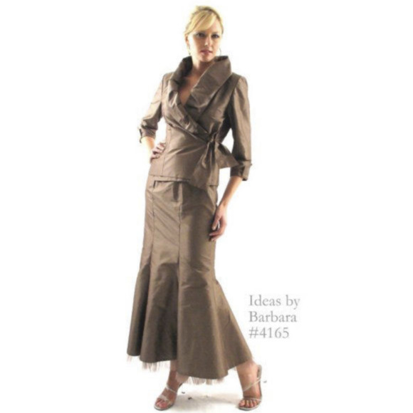 Ideas by Barbara Dresses & Skirts - Ideas By Barbara 2 Piece Silk Mermaid Midi Dress